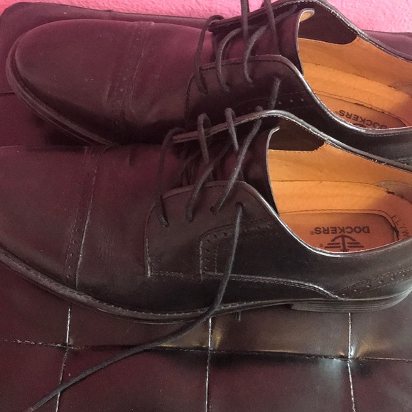 Men’s black Dockers size 10 dress shoes - Picture 3 of 4